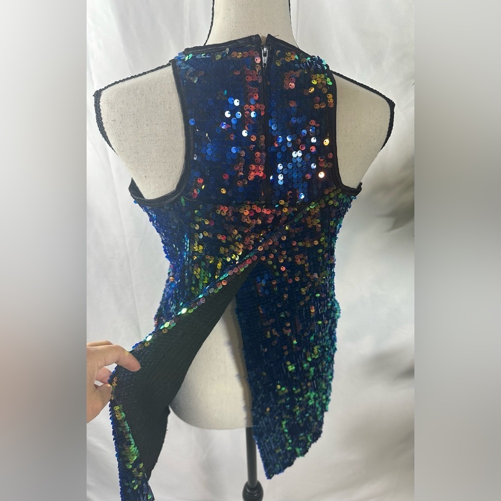 Balera Navy Sequin Tank Top - Picture 5 of 10